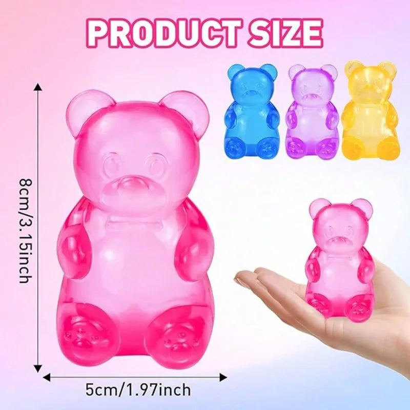 Soft Gummy Bear Fidget Squeeze Toy for Stress Relief