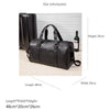 Herren Leder-Reise-Duffeltasche mit Schuhfach