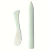 A white plastic bone folder and crease marker set for paper and leather crafts.