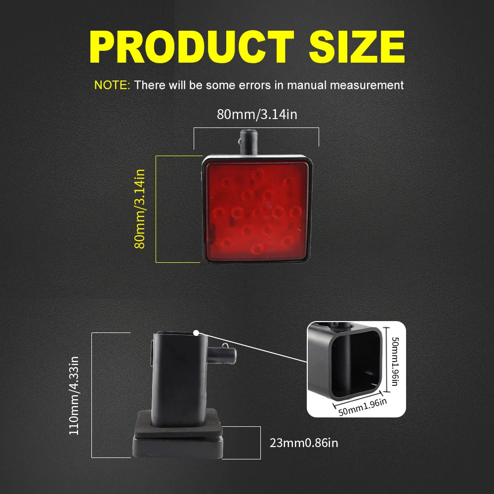 15-LED Trailer Hitch Brake and Tail Light