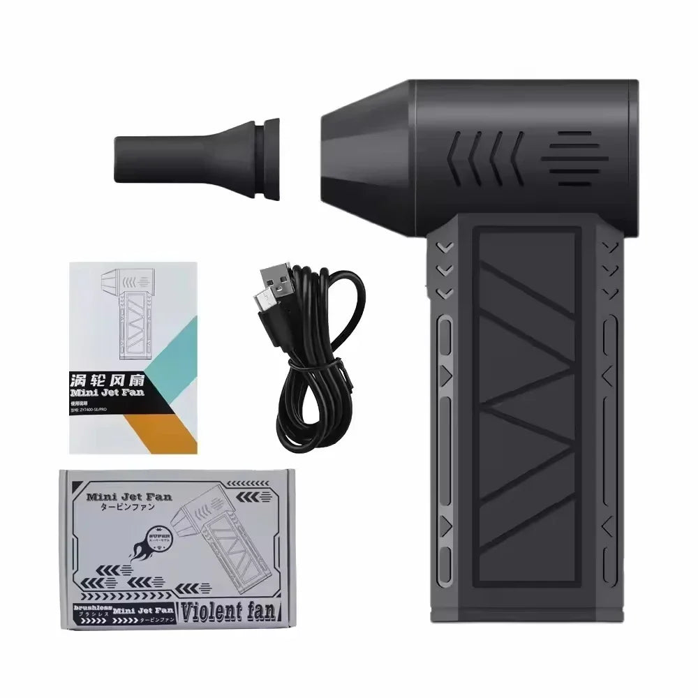 Rechargeable High-Speed Air Duster with LED Light
