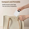 Slim 10000mAh Power Bank with Digital Display and Built-In Cables