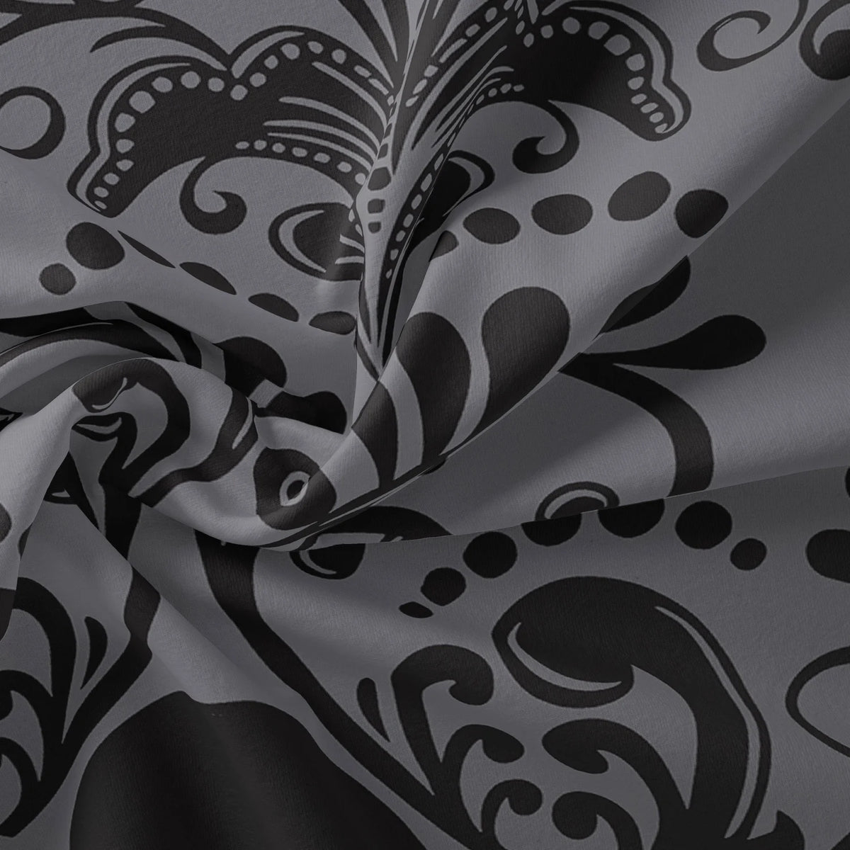 Gothic Skull Print Duvet Cover Set with Pillowcases - Soft Polyester Bedding for Adults