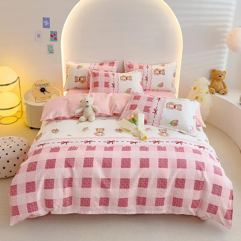 Brushed Polyester Duvet Cover with Matching Pillowcases