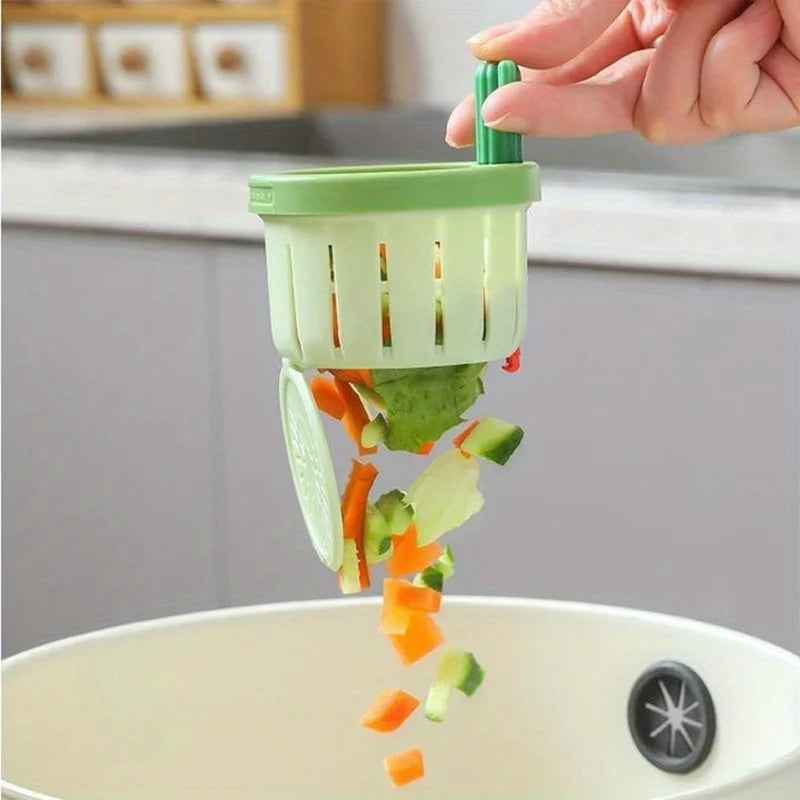 Cactus-Design Kitchen Sink Strainer with Press-to-Empty Basket
