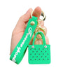 Silicone Beach Basket Keychain Charm