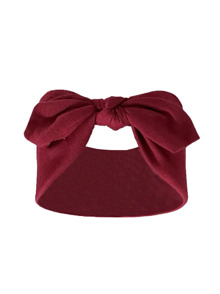 Bandeaux à nœud en couleur unie polyvalents