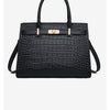 Elegant Genuine Leather Shoulder Bag for Women with Top Handle