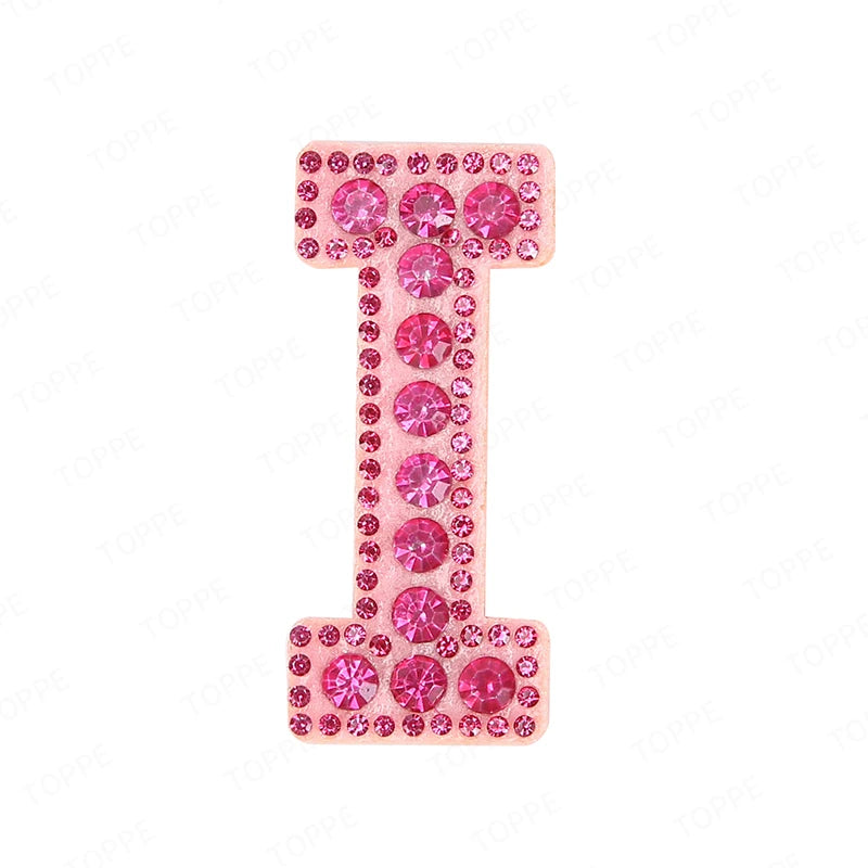 Pearl Rhinestone Letter Patches – Iron-On 3D DIY Embellishments