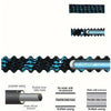 Expandable telescopic garden hose featuring a knitted casing and flexible latex hose for watering.