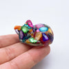 Sleeping Cat Crystal Resin Figurine