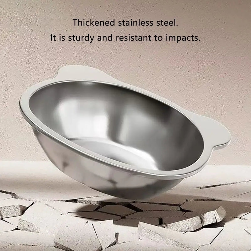 Elevated 15° Tilted Cat Food Bowl with Stainless Steel Insert