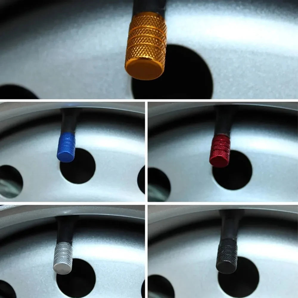 Aluminum Tire Valve Stem Caps – Set of 4