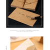 Classic Kraft Paper Envelopes with Window for Weddings & Gifts