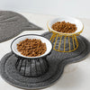 Elevated Ceramic Pet Bowl with Non-Slip Stand
