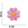 Embroidered Flower Iron-On Patches Set for Clothing & Accessories
