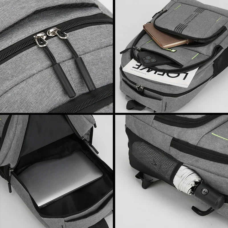 Versatile Commuter Backpack for Men – Lightweight with 15" Laptop Compartment