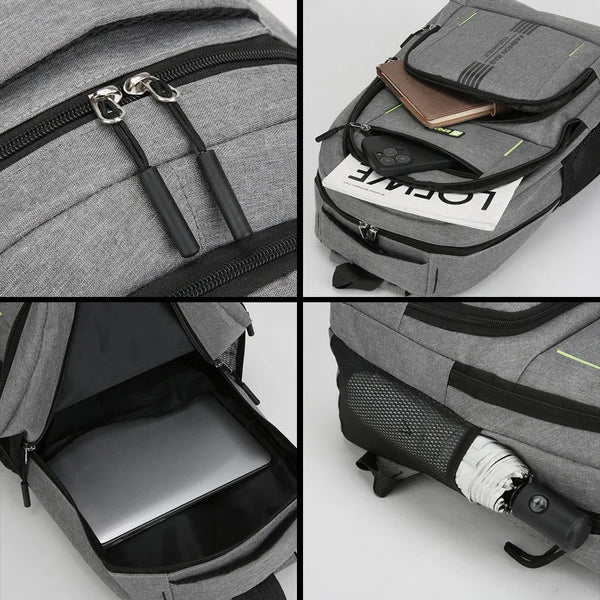 Versatile Commuter Backpack for Men – Lightweight with 15" Laptop Compartment