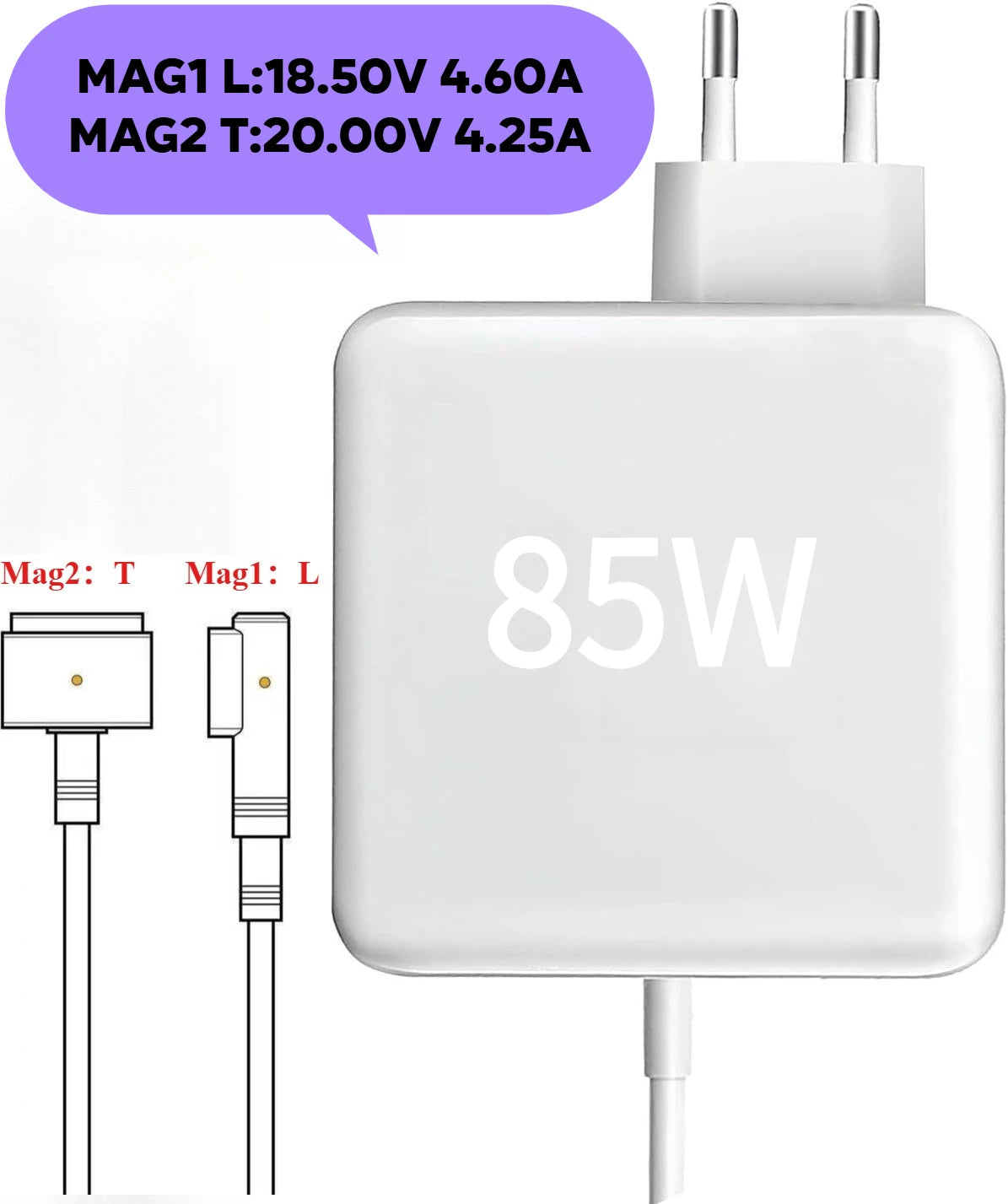 85W MagSafe Power Adapter for MacBook Pro and Air