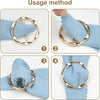 Elegant Scarf Buckle Set - 4 Piece Metal Fashion Clips