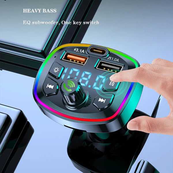 Bluetooth FM Transmitter with Dual USB Charger