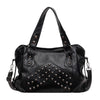 Rivet Punk Large Capacity Tote Bag with Adjustable Crossbody Strap
