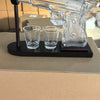 Pistol-Shaped Whiskey Decanter Set with Two Glasses