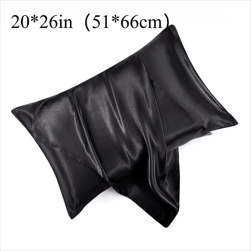 Satin Pillowcases (Set of 2) – Skin-Friendly Envelope Closure