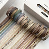 Retro Washi Tape Set – 20 Rolls for DIY Crafting & Journaling