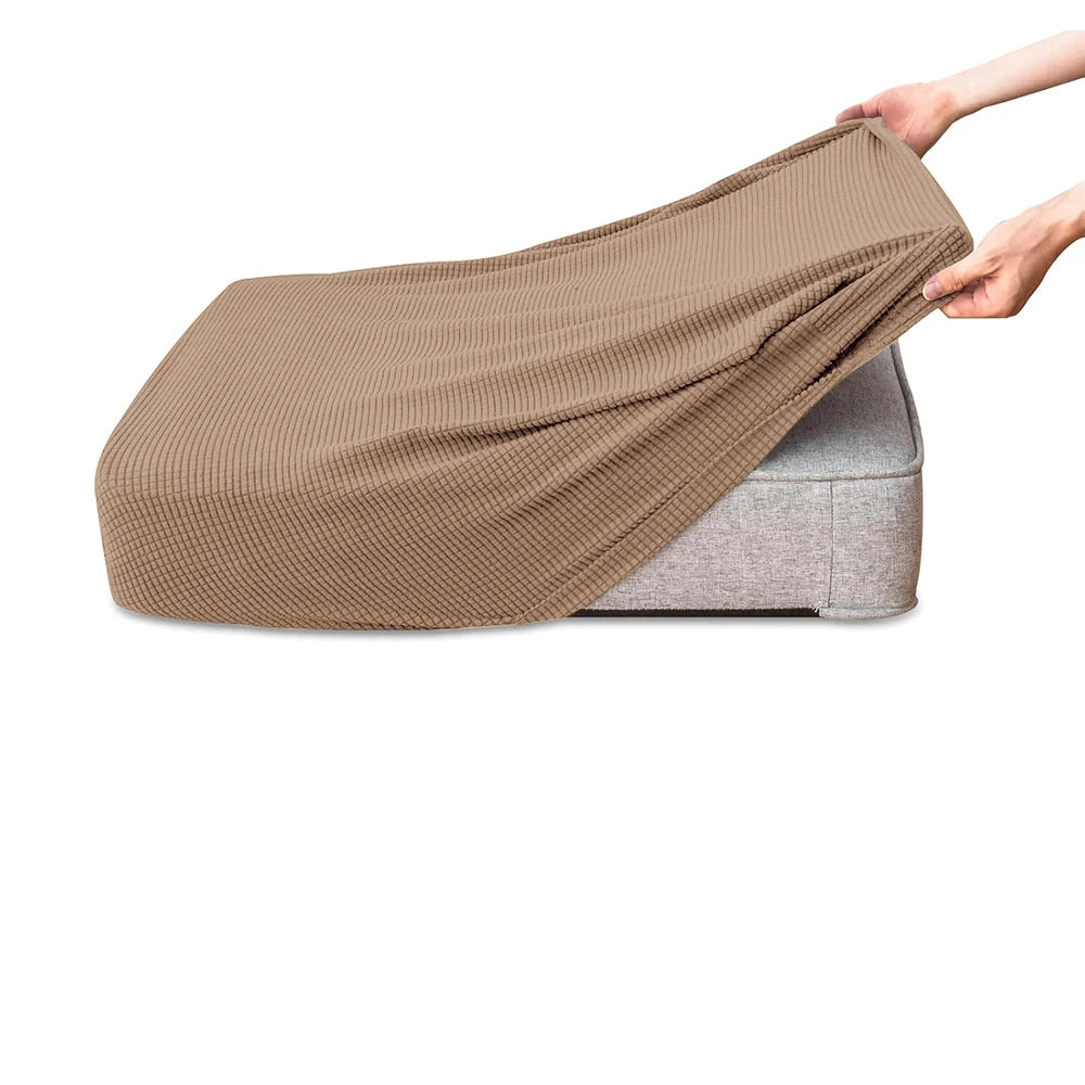 Stretchable Jacquard Sofa Cushion Covers with Anti-Slip Base