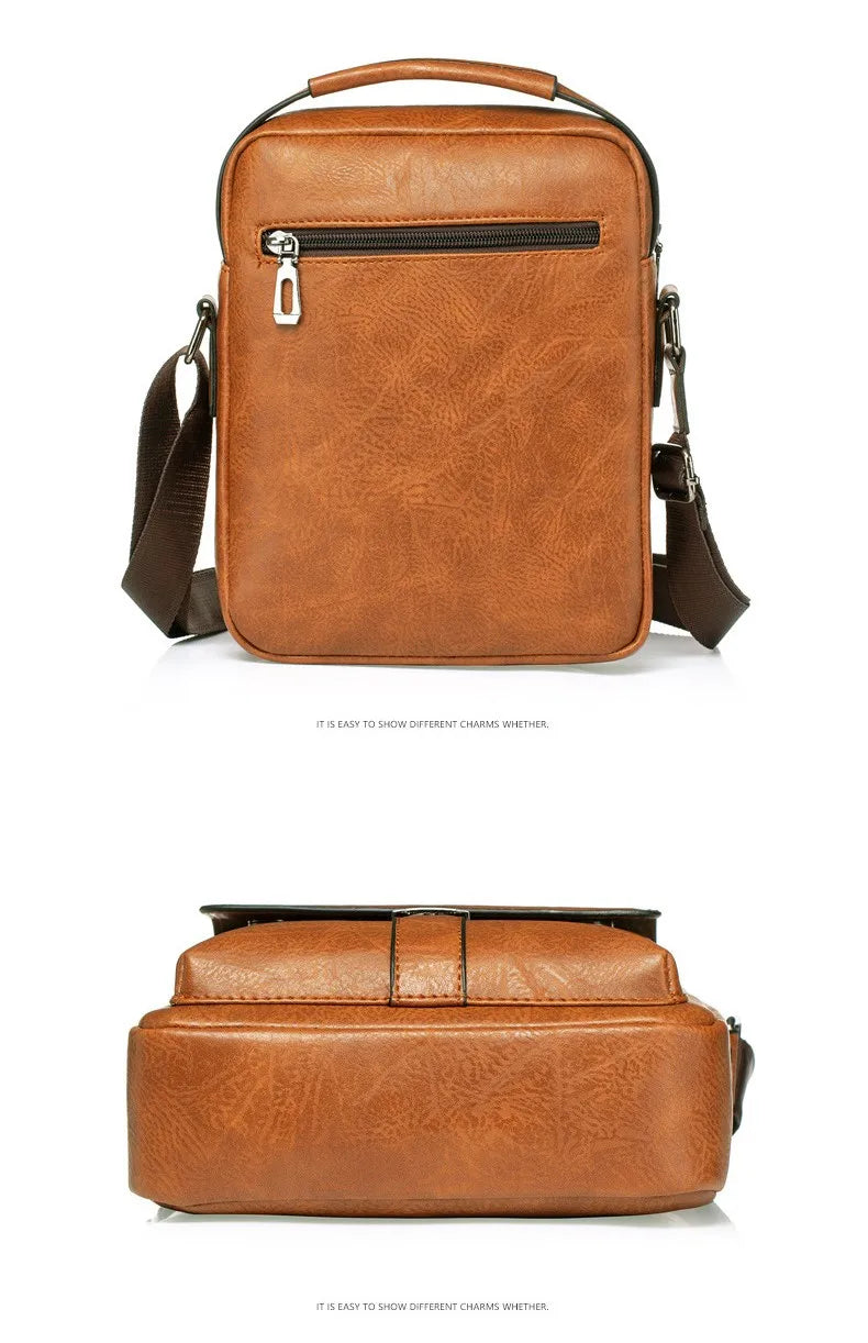 Vintage Waterproof Crossbody Messenger Bag for Men