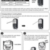 Instructions for programming a universal keychain garage door remote using a learn button and LED status checks.