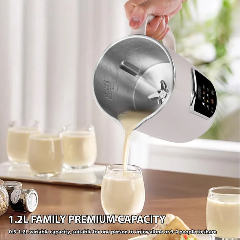 1.2L Smart Nut Milk Maker with Keep-Warm Function