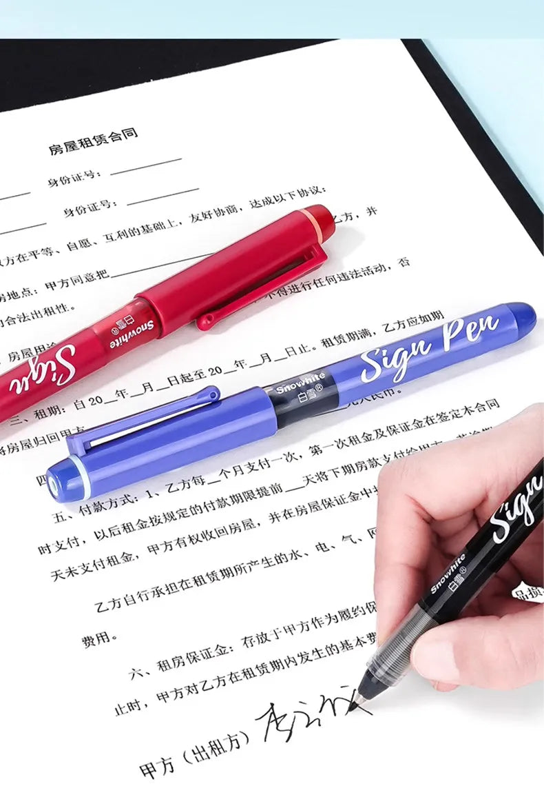 Snowhite Quick-Drying Sign Pen with 1.0mm Fiber Tip