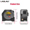 3-in-1 Laser Distance Measurer with Tape Measure and Cross-Line Level