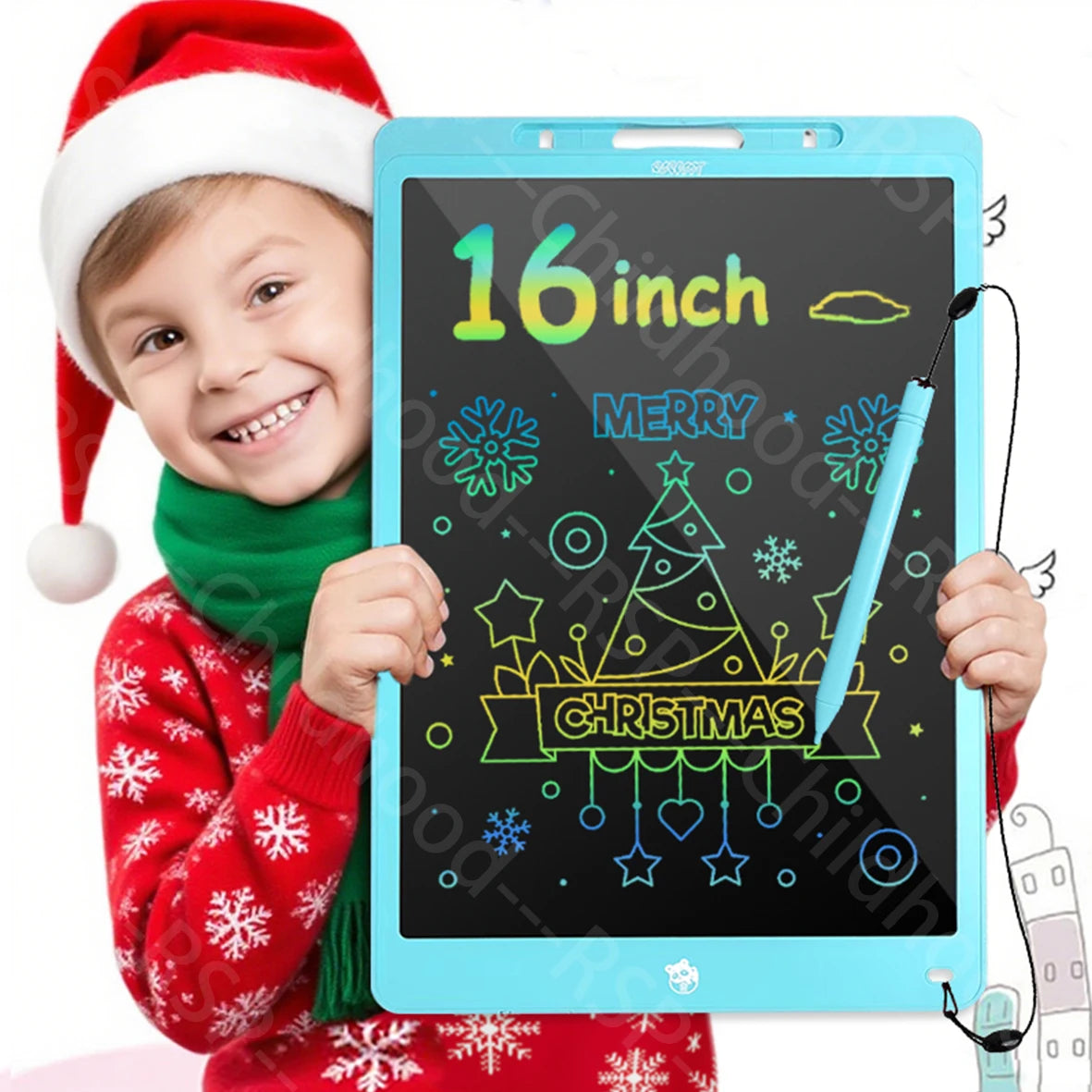 16-Inch Color LCD Writing Tablet with Erasable Screen