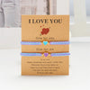 Matching Love Heart Beaded Bracelets for Couples