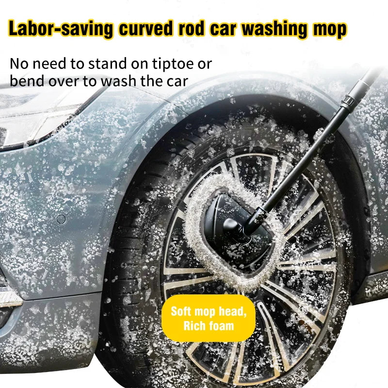 Telescoping Car Wash Mop with Rotating Head