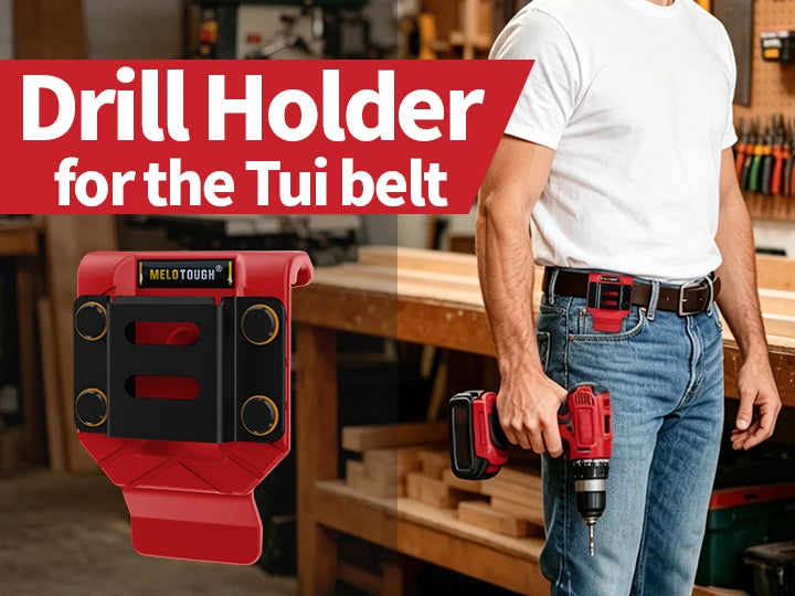 Heavy-Duty Drill Belt Holster for Tool Belts