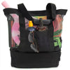 Insulated Mesh Beach Tote with Cooler Compartment