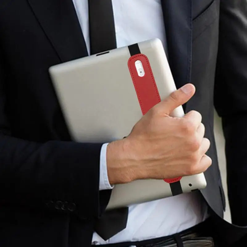 Leather Stylus Pen Sleeve with Elastic Band