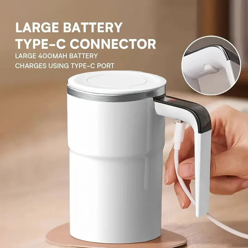Smart Self-Stirring Coffee Mug with Digital Temperature Display