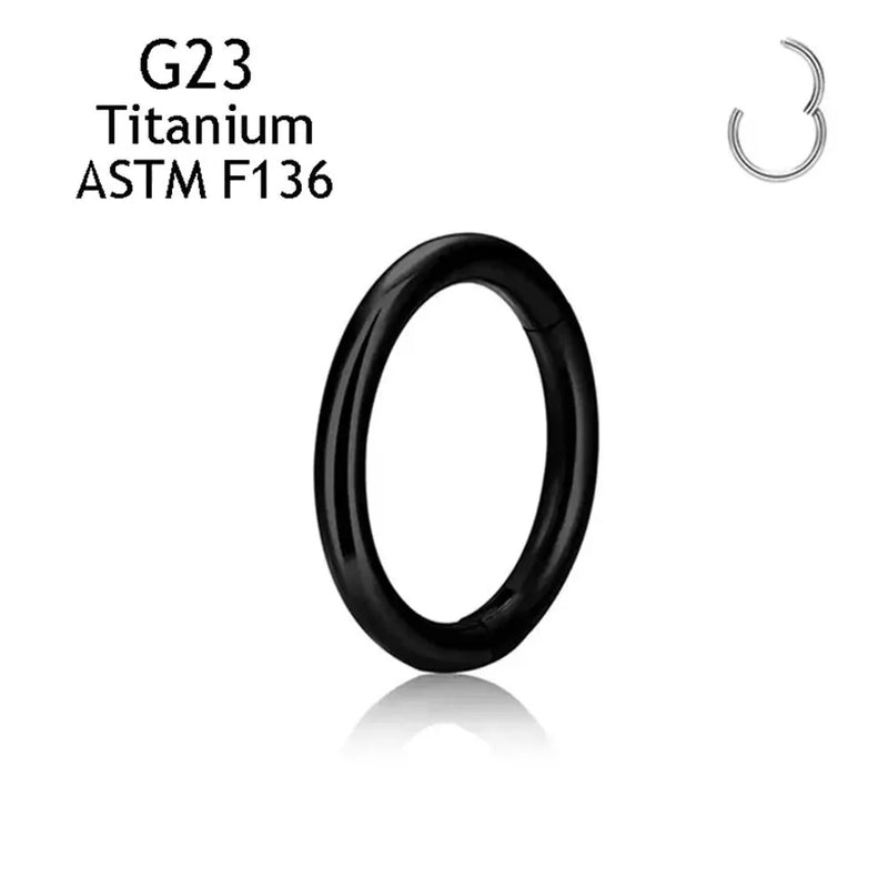 Aros Clicker de Acero Titanio con Bisagra