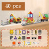 Magnetic Tiles Road Building Set for Kids