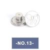 No-Sew Replacement Jeans Buttons - 17mm Metal Snap Buttons