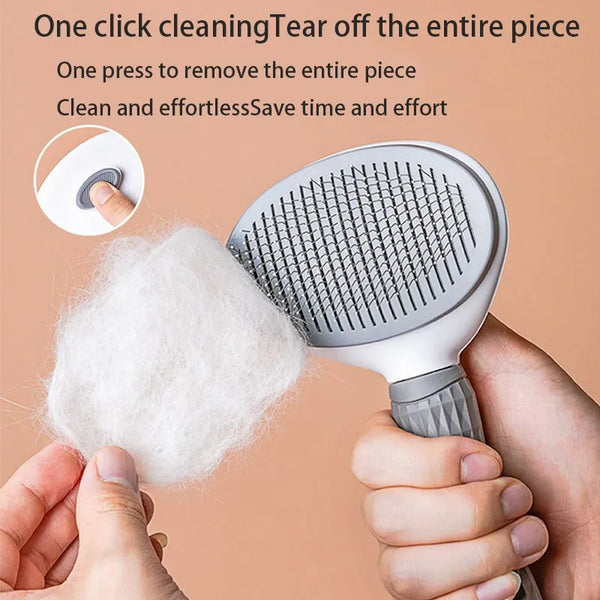 Gentle Pet Grooming Brush for Dogs & Cats