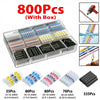 A storage case containing 800 pieces of waterproof solder seal wire connectors, packaged with a box.