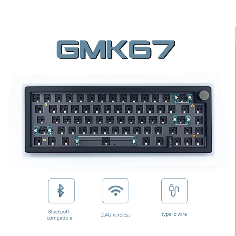 67-Key Hot-Swappable Mechanical Keyboard with RGB and Volume Knob