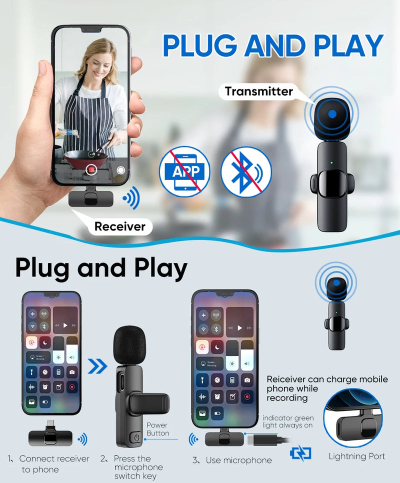 Wireless Lavalier Microphone for Smartphones