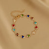 Heart Crystal Charm Bracelet